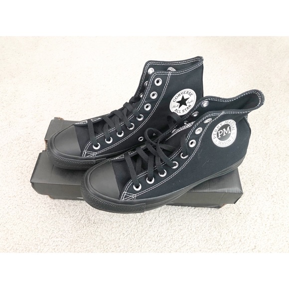 Converse Black High Tops x PERRY MASON - Size 8.5 - Picture 5 of 9